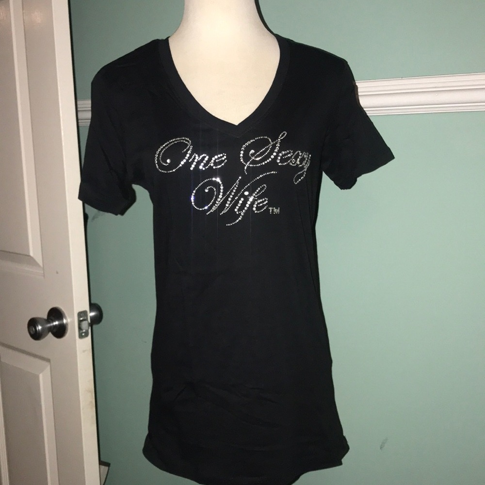 NWOT “One Sexy Wife” Fitted Tee